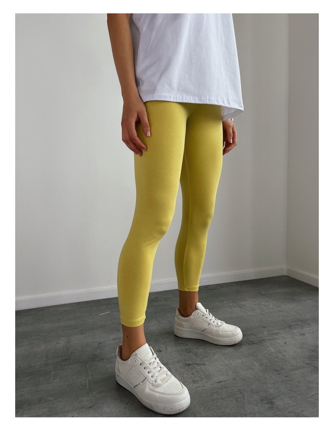 Yellow leggings 2116 - Online store - Boutique